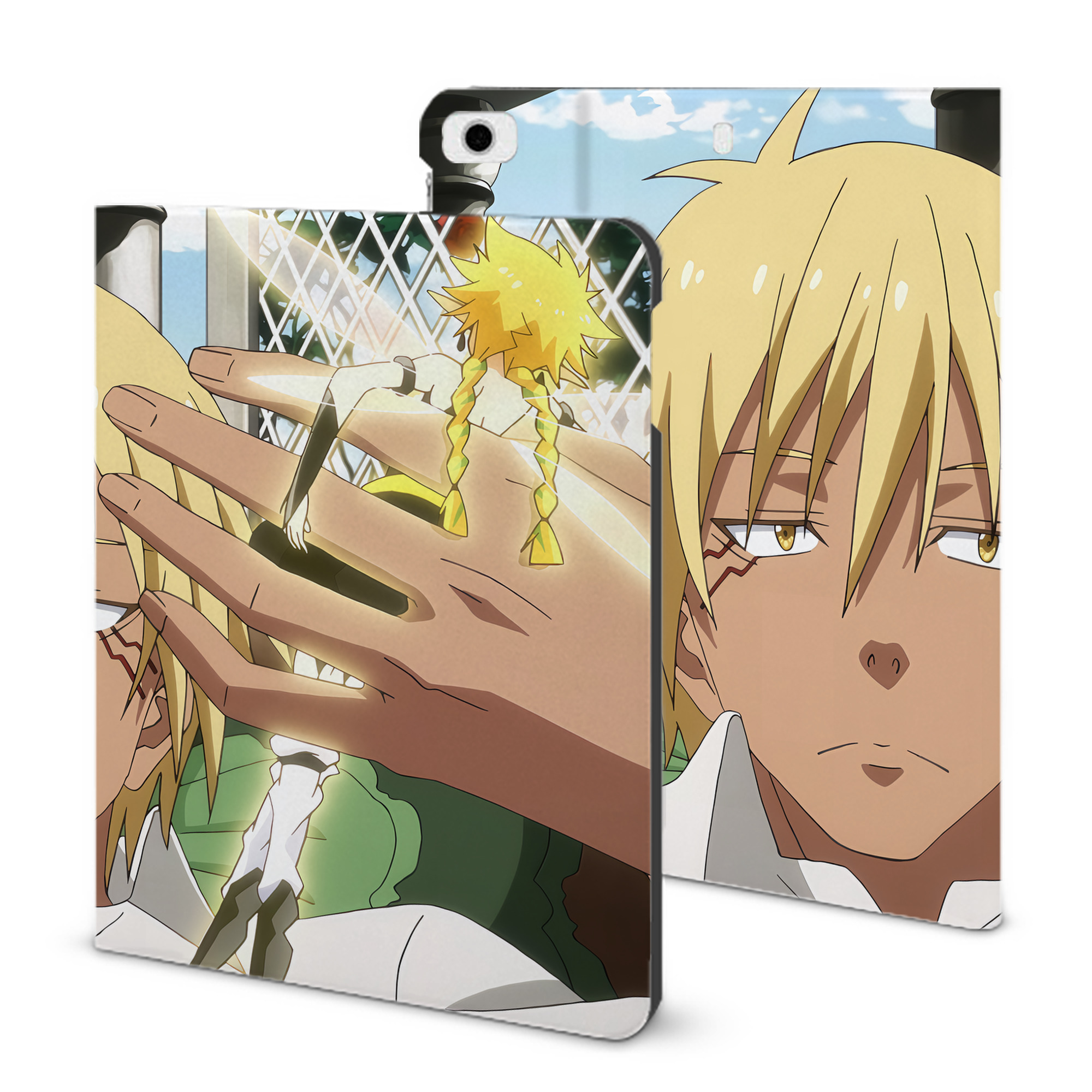 （画像用） 転スラ Regarding Reincarnated to Slime IPad ケース ブック型 PUレザー TPU 耐衝撃 軽量 薄型 ペン収納なし 全面保護 IPad 各モデル対応